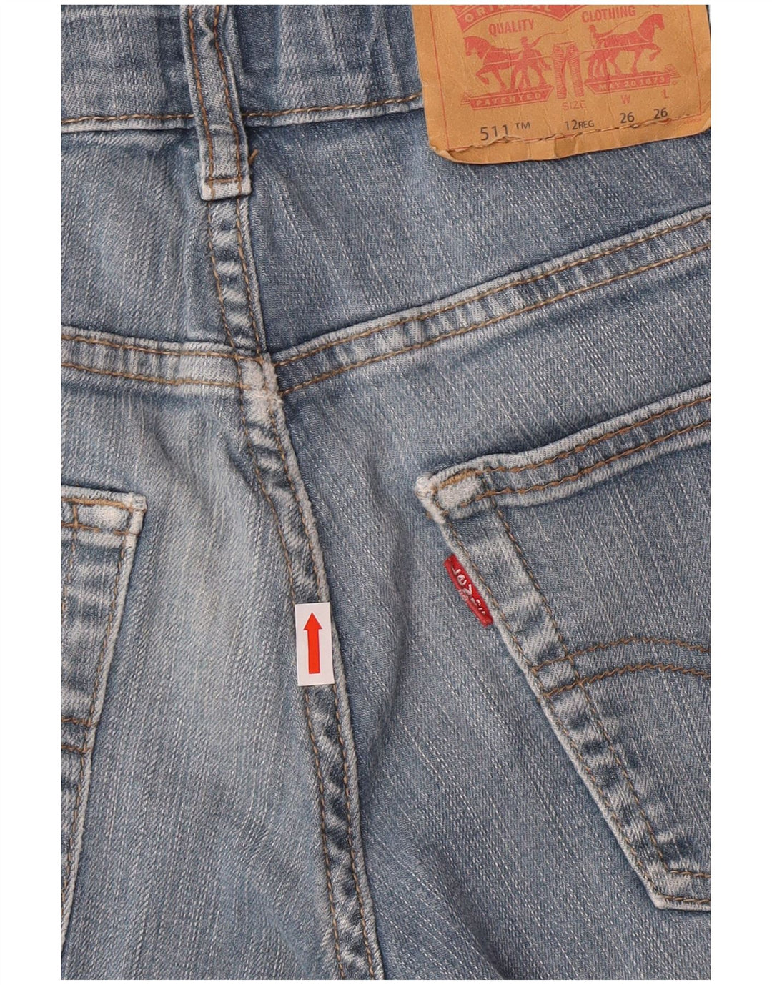 Levi's Boys 511 uske traperice 11-12 godina W26 L26 plave pamučne klasične