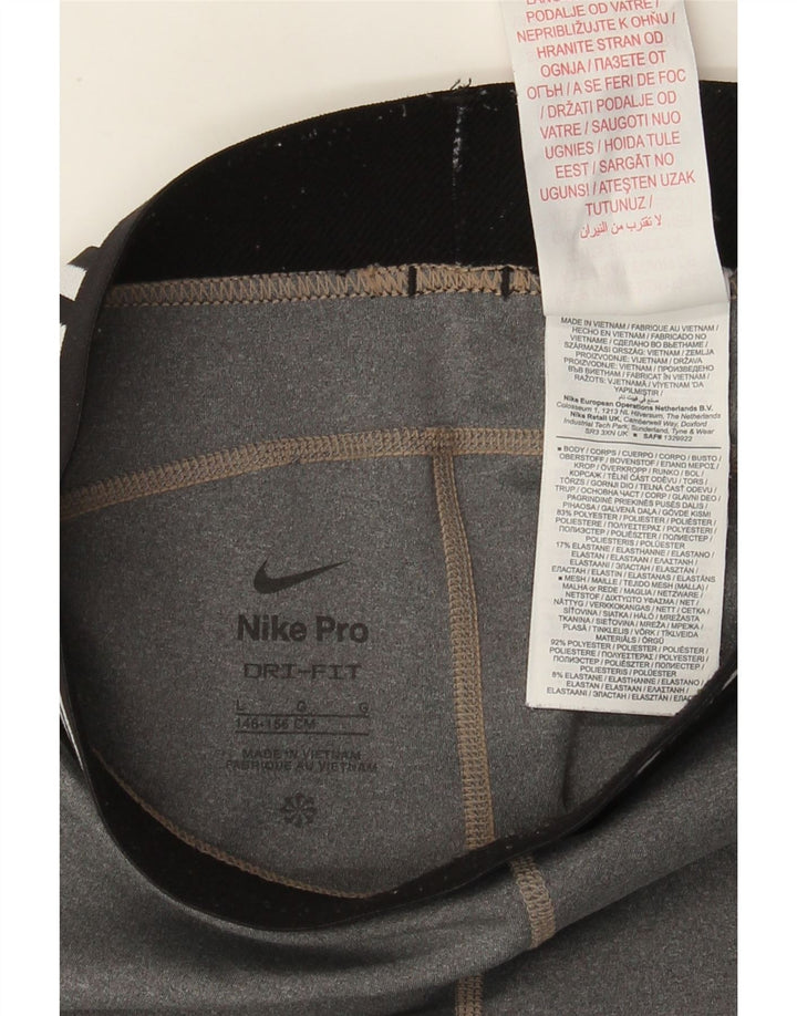 Nike tajice za djevojčice Graphic 12-13 Years Large Grey Colourblock Poliester