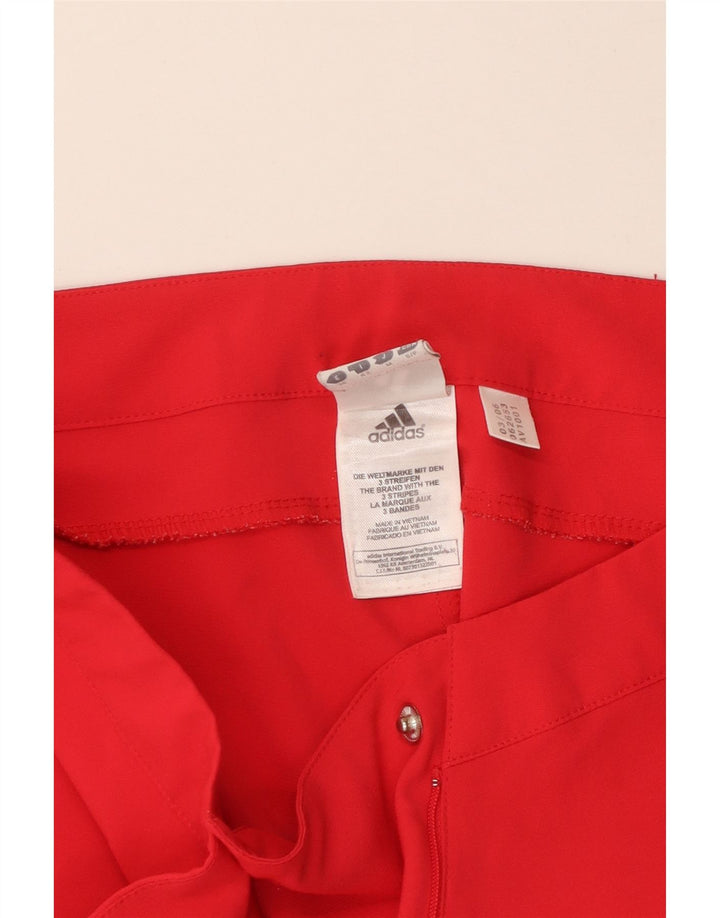 ADIDAS ženske Climalite bermude UK 10 male W30 crveni poliester
