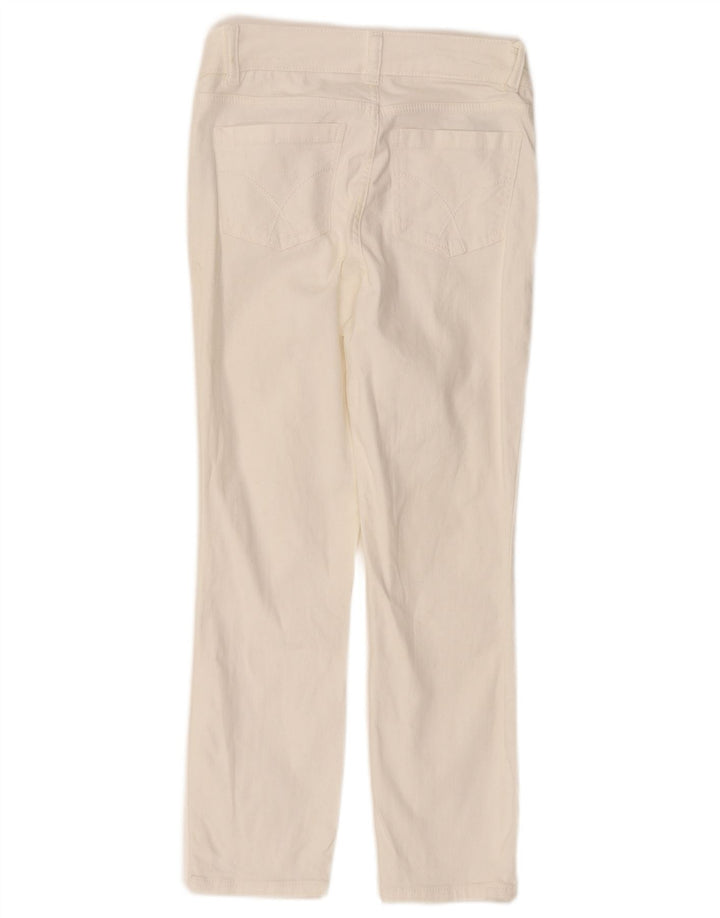 CREW CLOTHING Ženske skraćene traperice niskog struka UK 8 Male W26 L23 Bijele