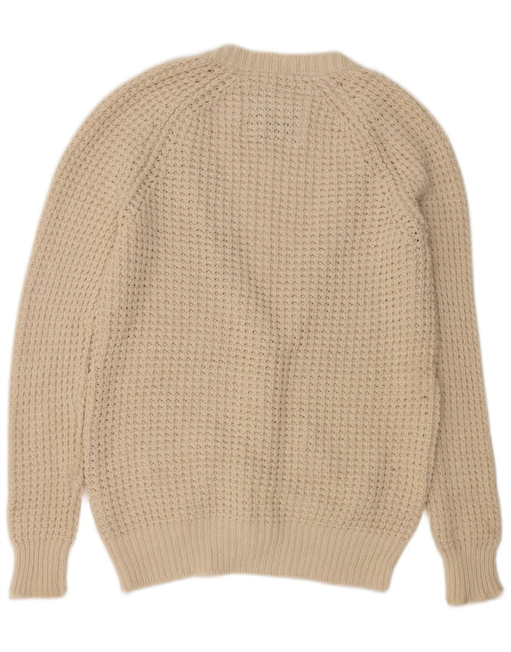 Jack Wills Ženski preveliki prekomjerni džemper UK 10 Small Beige