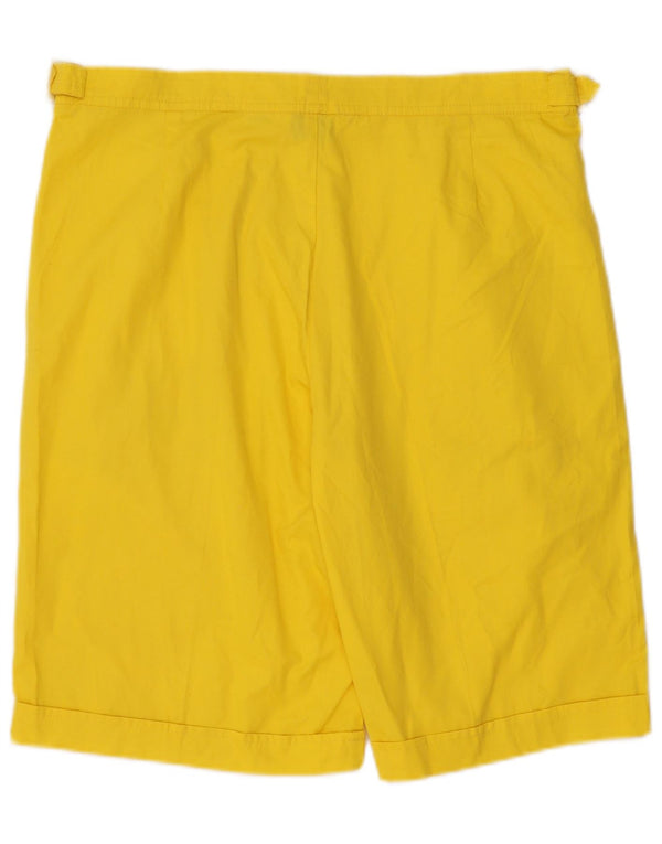 Ermenegildo Zegna Mens Bermuda Shorts Large W34 Yellow Cotton