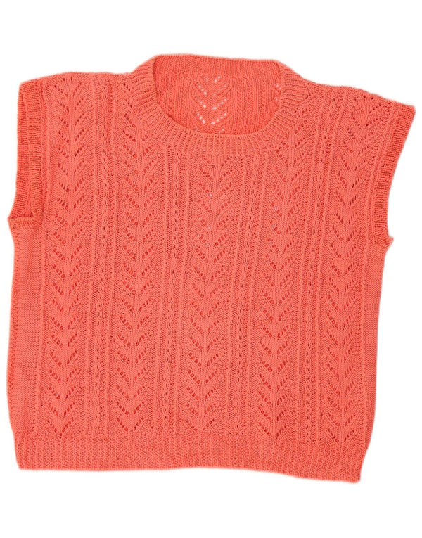 VINTAGE ženska majica bez rukava UK 12 srednje ružičasta