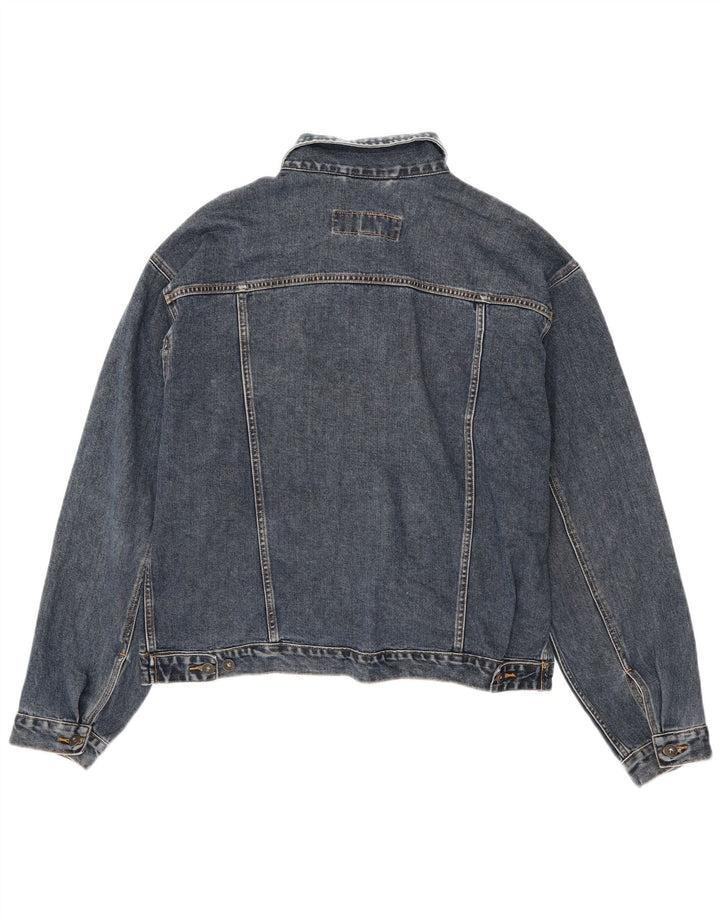 OLD NAVY muška traper jakna UK 40 Large tamnoplavi pamuk