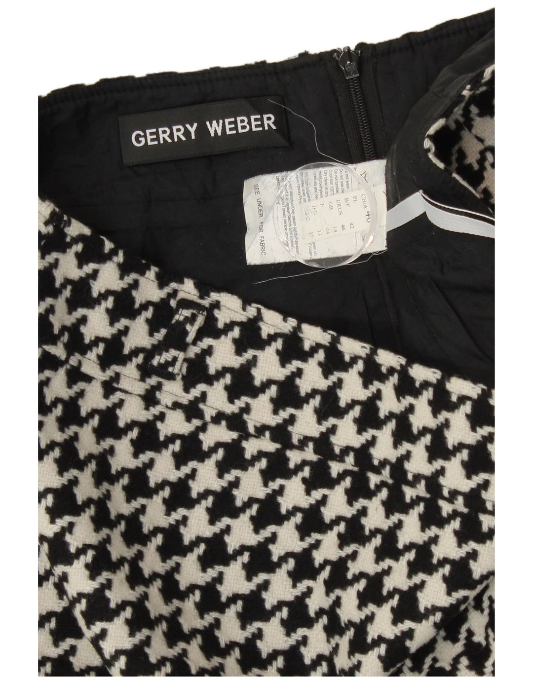 Gerry Weber ženska pencil suknja UK 14 Large W30 crna vunena hrskava zuba