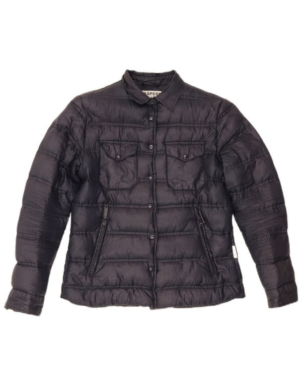 Aspesi ženska podstavljena jakna UK 12 srednje tamnoplavi poliester