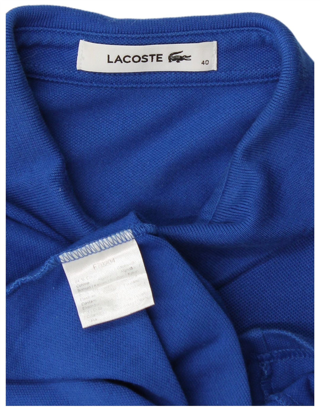 LACOSTE ženska polo majica veličine 40 srednje plavi pamuk