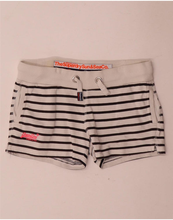 Superdry ženske sportske kratke hlače UK 6 XS bijele pruge
