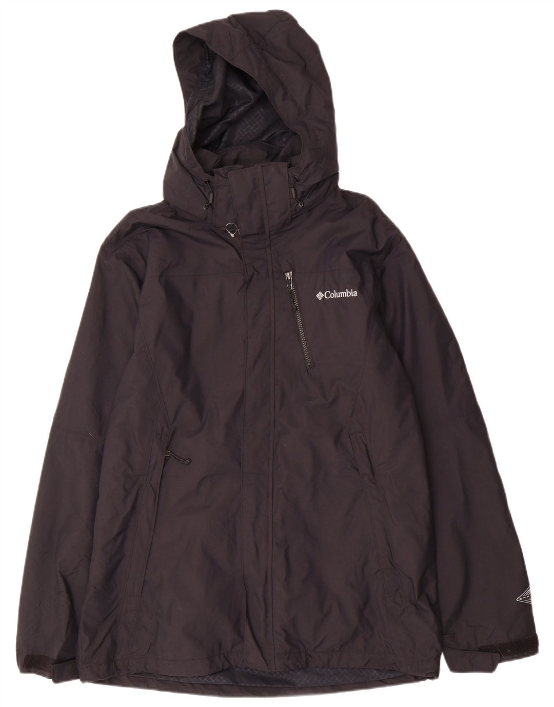 COLUMBIA Muška Omni-Tech jakna s kapuljačom UK 38 Srednji crni najlon