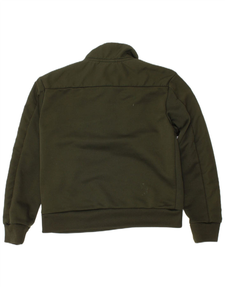 Adidas majica s kratkim izrezom s grafičkim detaljima, 7-8 godina, zeleni poliester