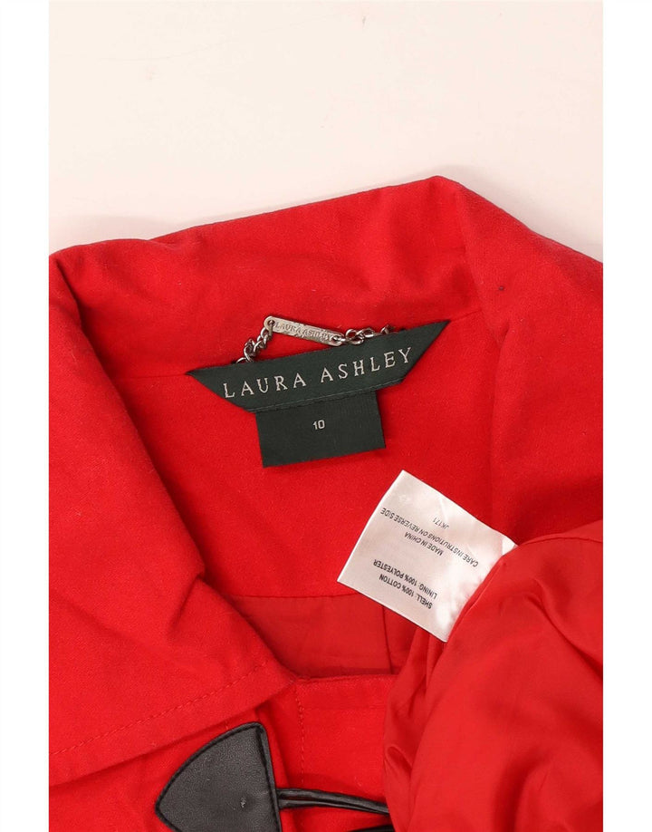 Laura Ashley ženska duffle jakna UK 10 Mala crvena pamuk