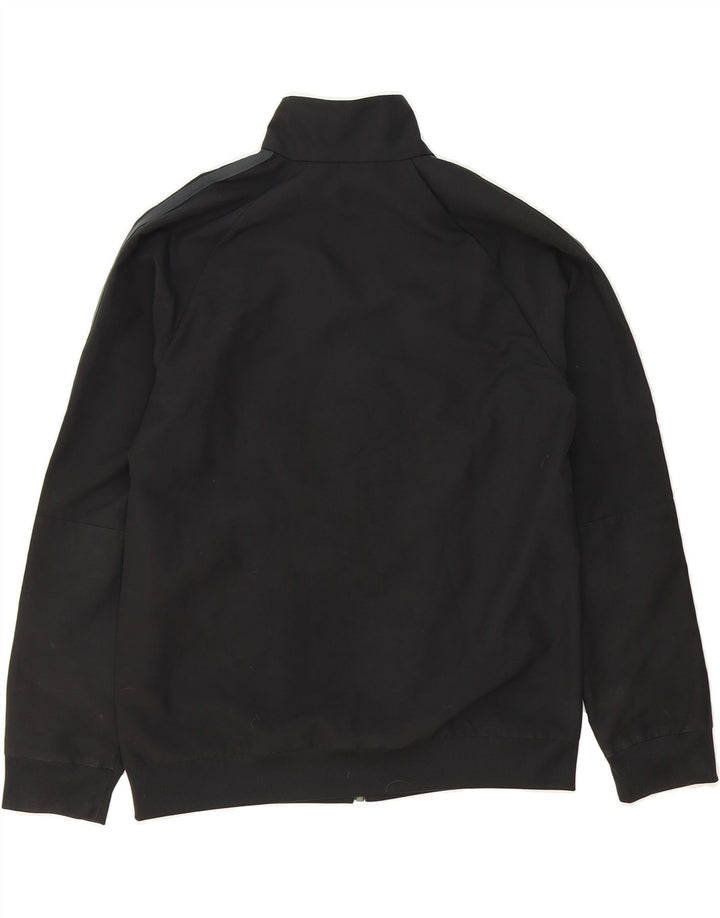 ADIDAS Boys Climalite Tracksuit Top Jacket 11-12 Years Black Polyester Vintage Adidas and Second-Hand Adidas from Messina Hembry 