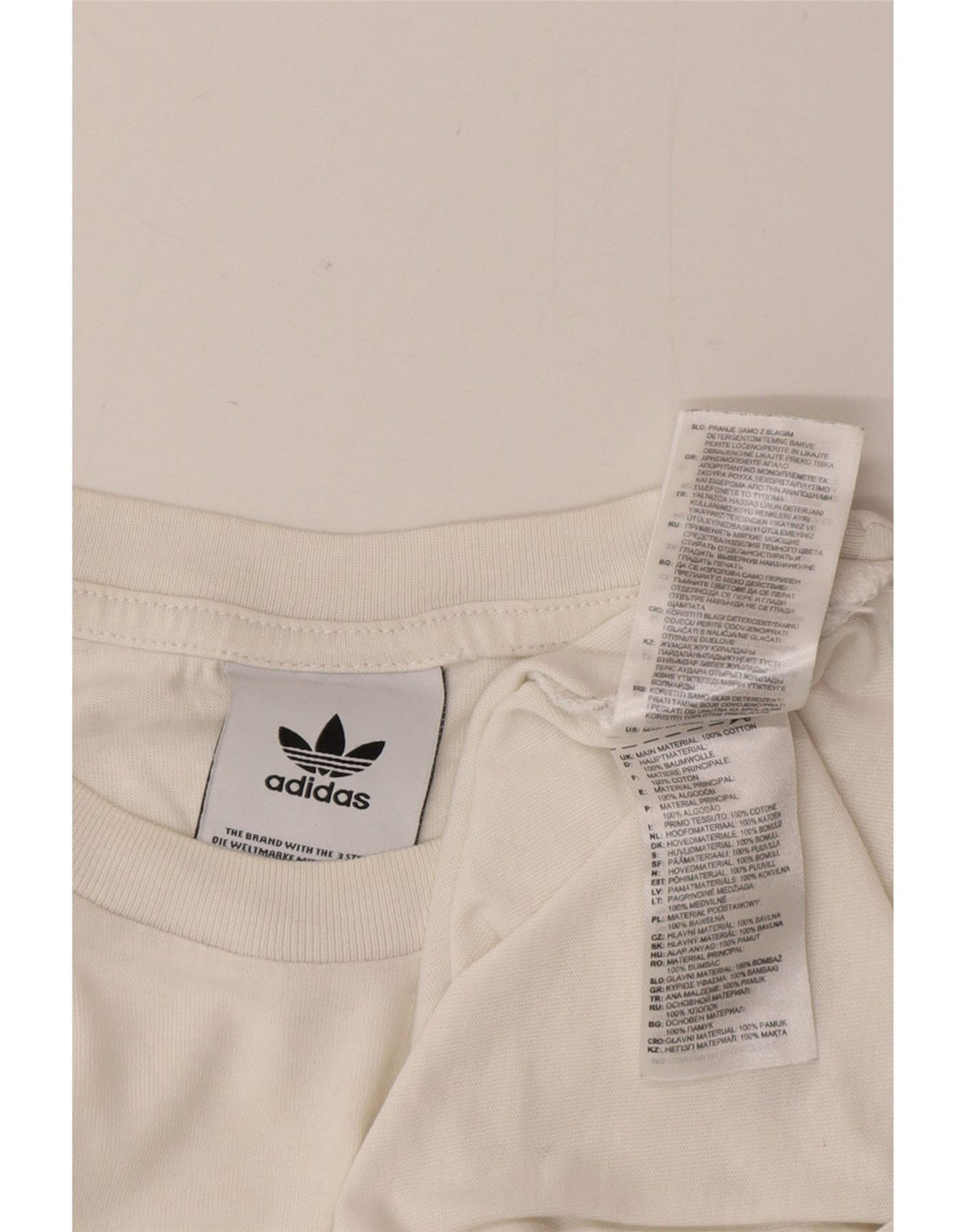 Adidas muška majica kratkih rukava s grafičkim motivima, srednji bijeli pamuk