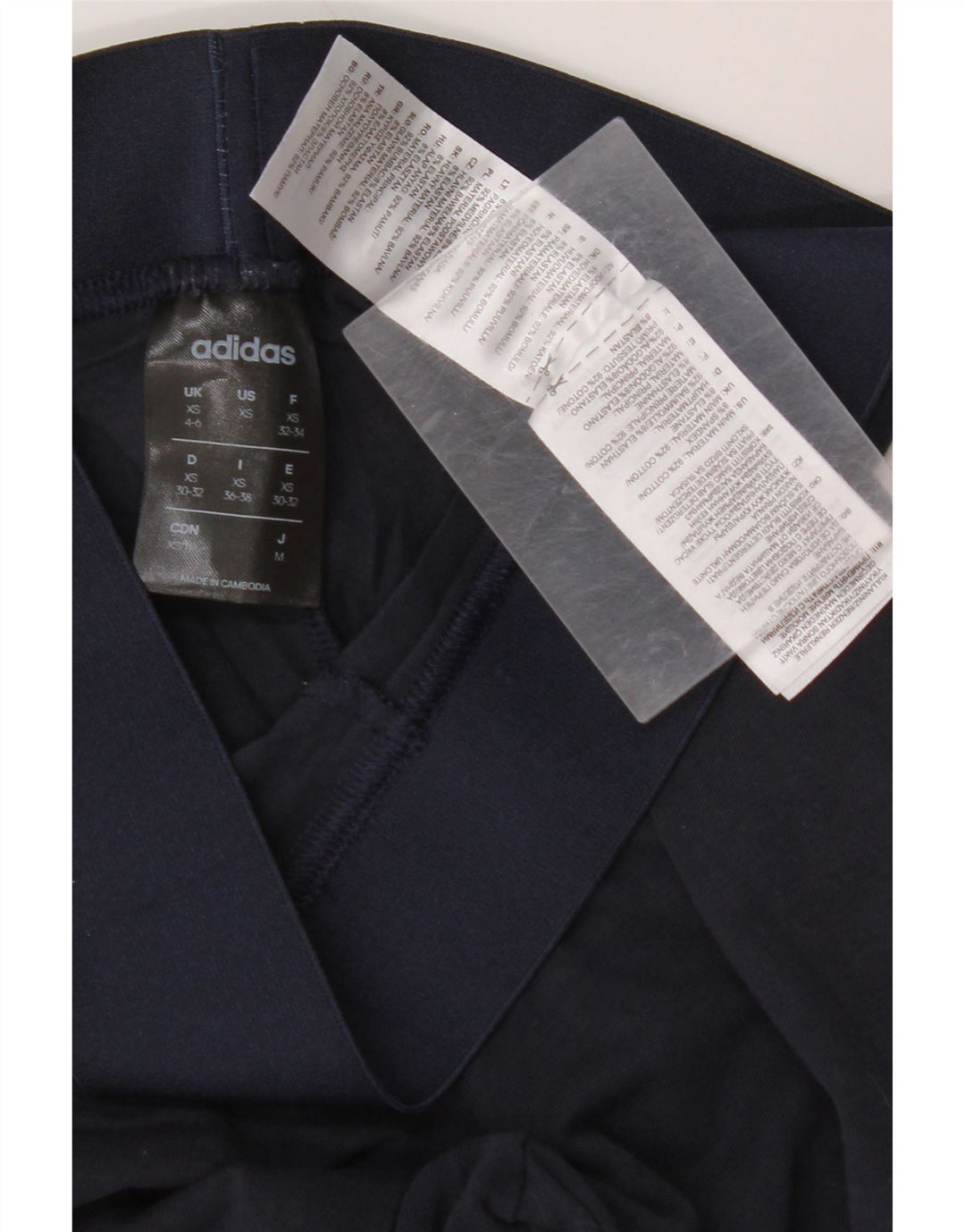 ADIDAS ženske tajice UK 4/6 XS tamnoplavi pamuk