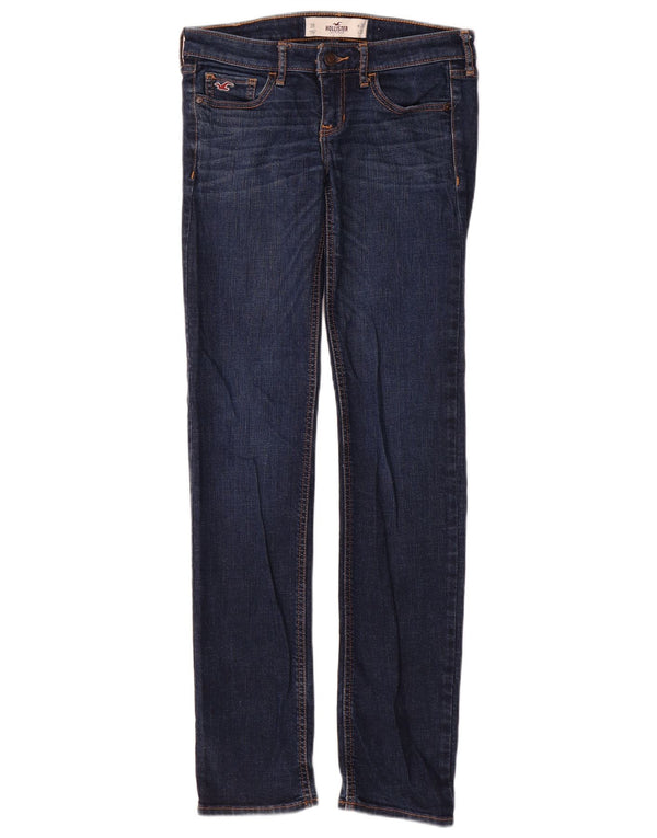 Hollister ženske uske traperice US 3 XS W26 L33 tamnoplavi pamuk