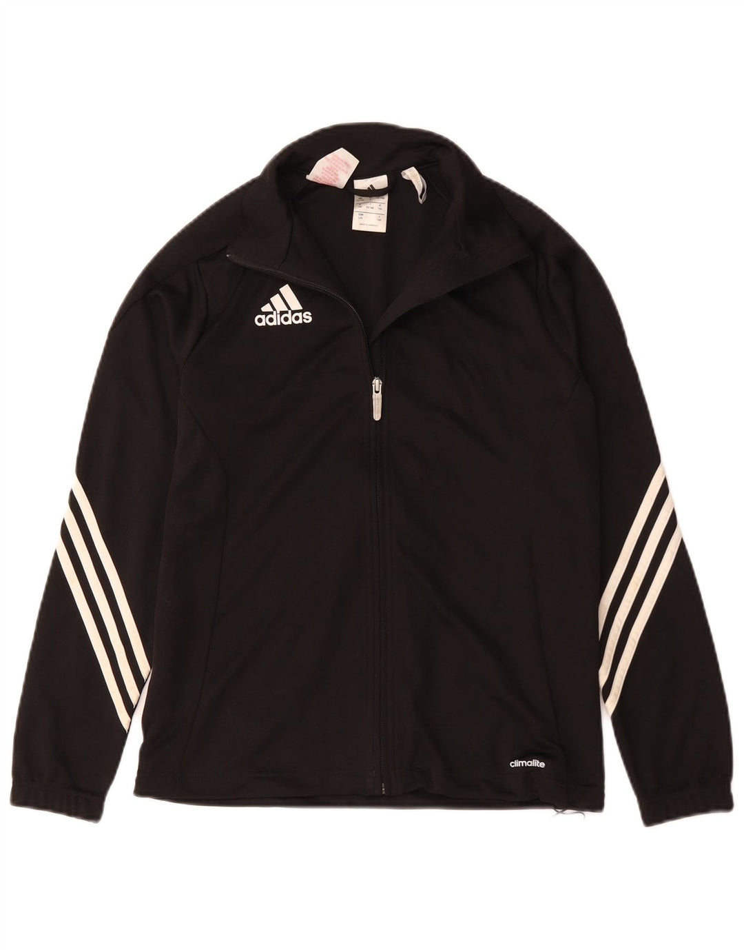 Gornja jakna od trenirke Adidas Climalite 13-14 godina, crni poliester
