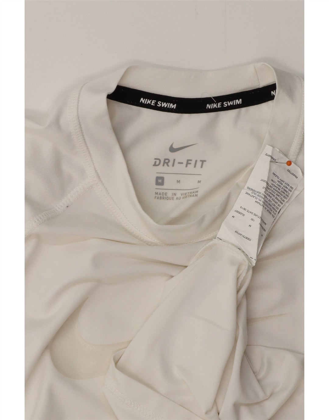 NIKE Ženska majica kratkih rukava Dri Fit Graphic Top UK 12 Srednje bijeli poliester