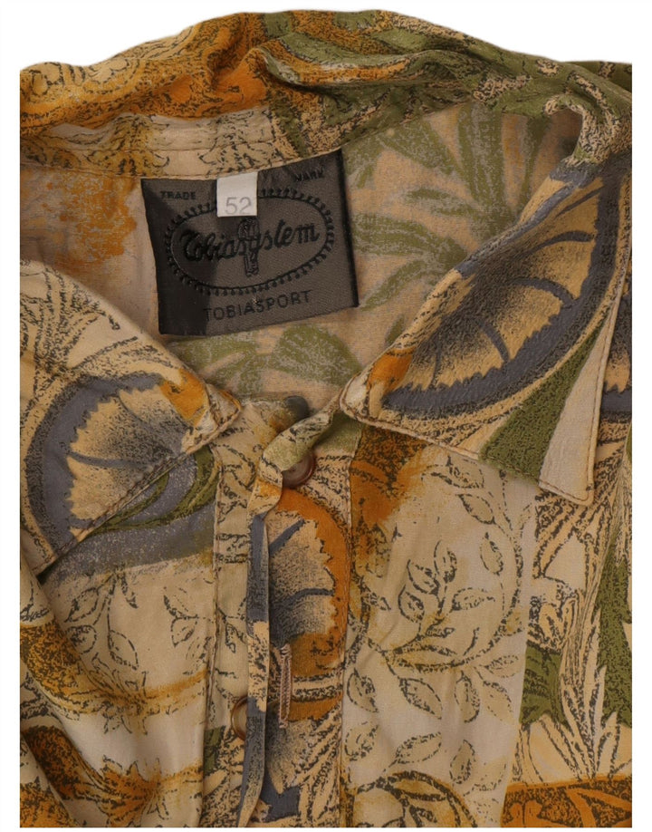 Vintage muška pulover košulja IT 52 Veliki raznobojni patchwork