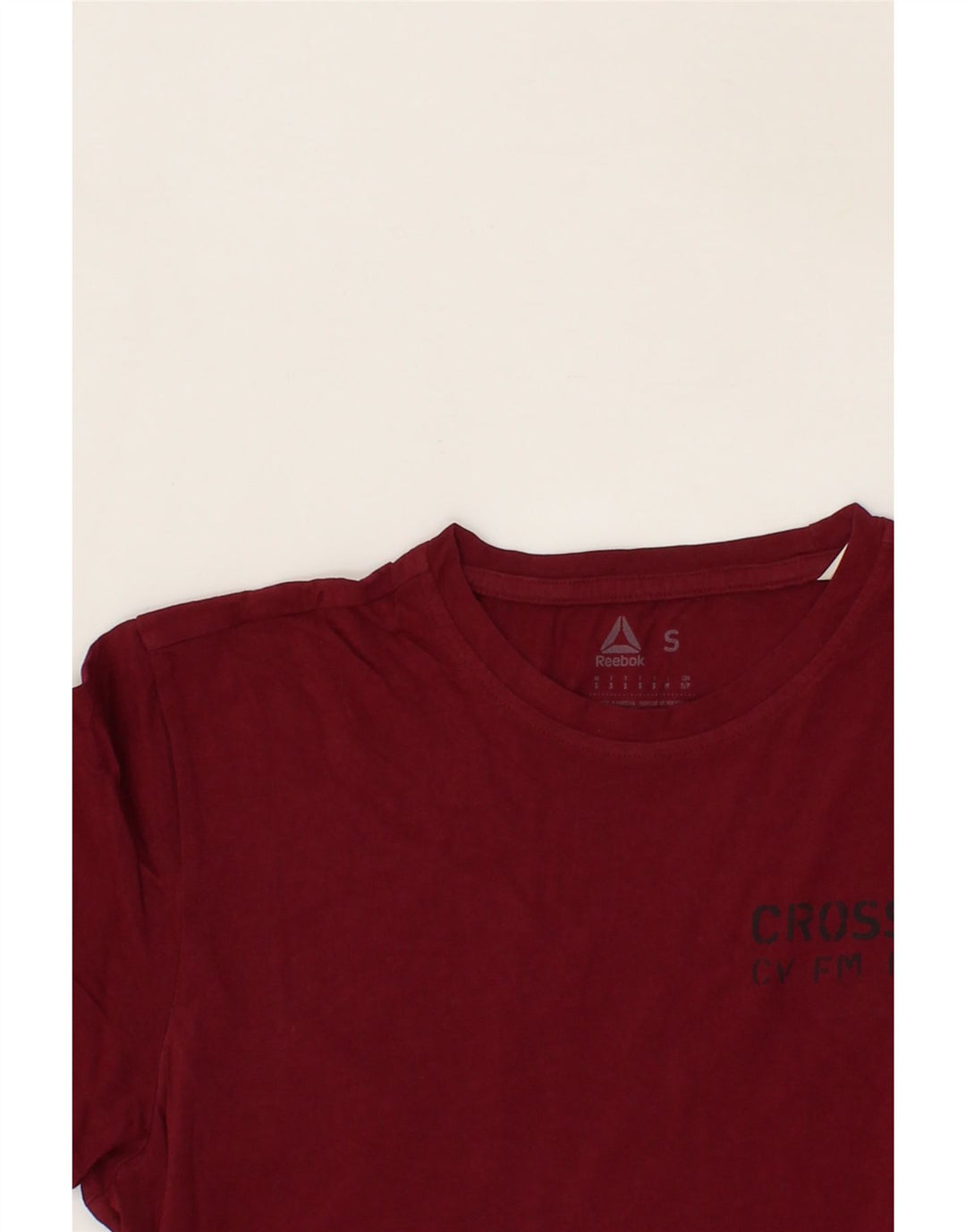 REEBOK Mens Graphic T-Shirt Top Small Maroon Cotton Vintage Reebok and Second-Hand Reebok from Messina Hembry 