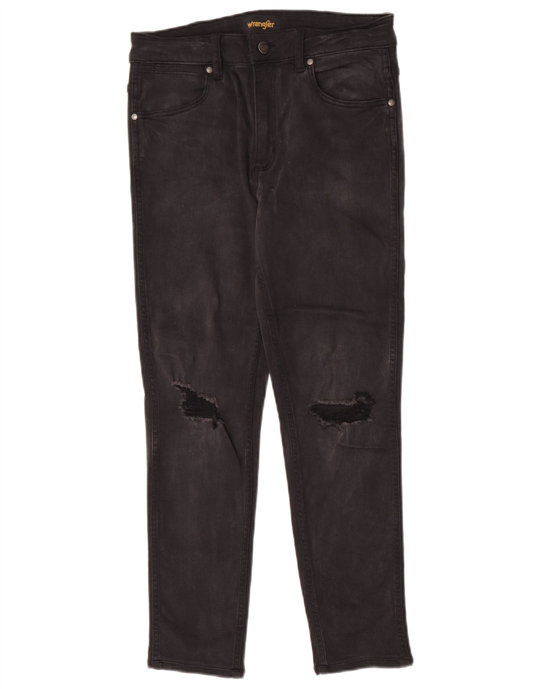 Ženske uske traperice Wrangler, W30 L26, crni pamuk