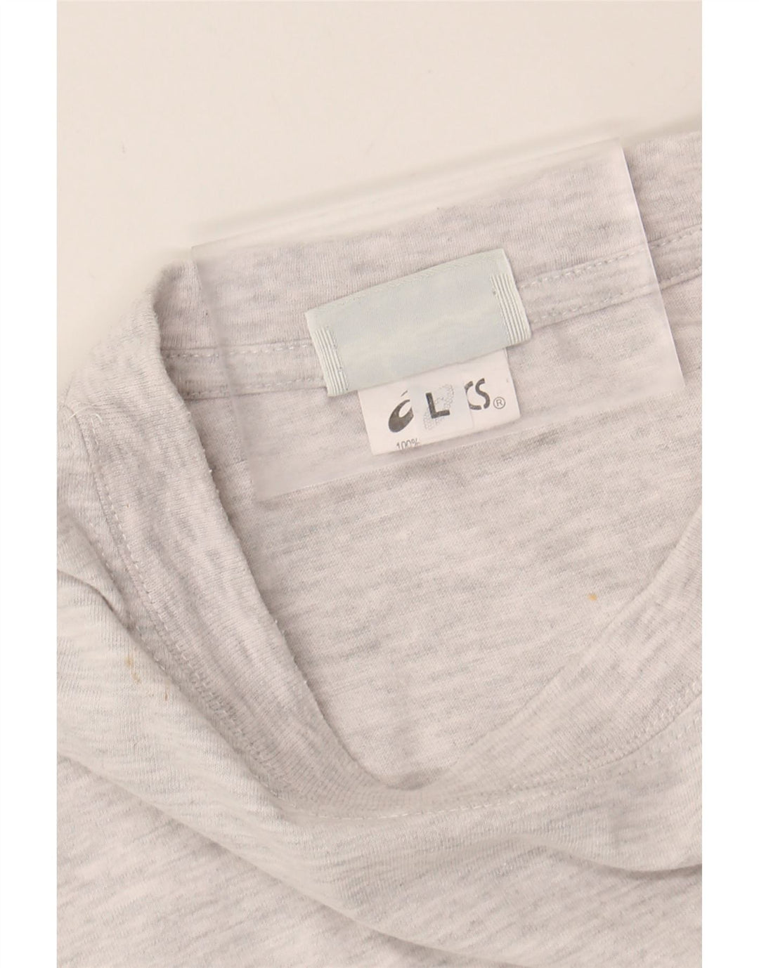 ASICS Mens T-Shirt Top Large Grey Cotton