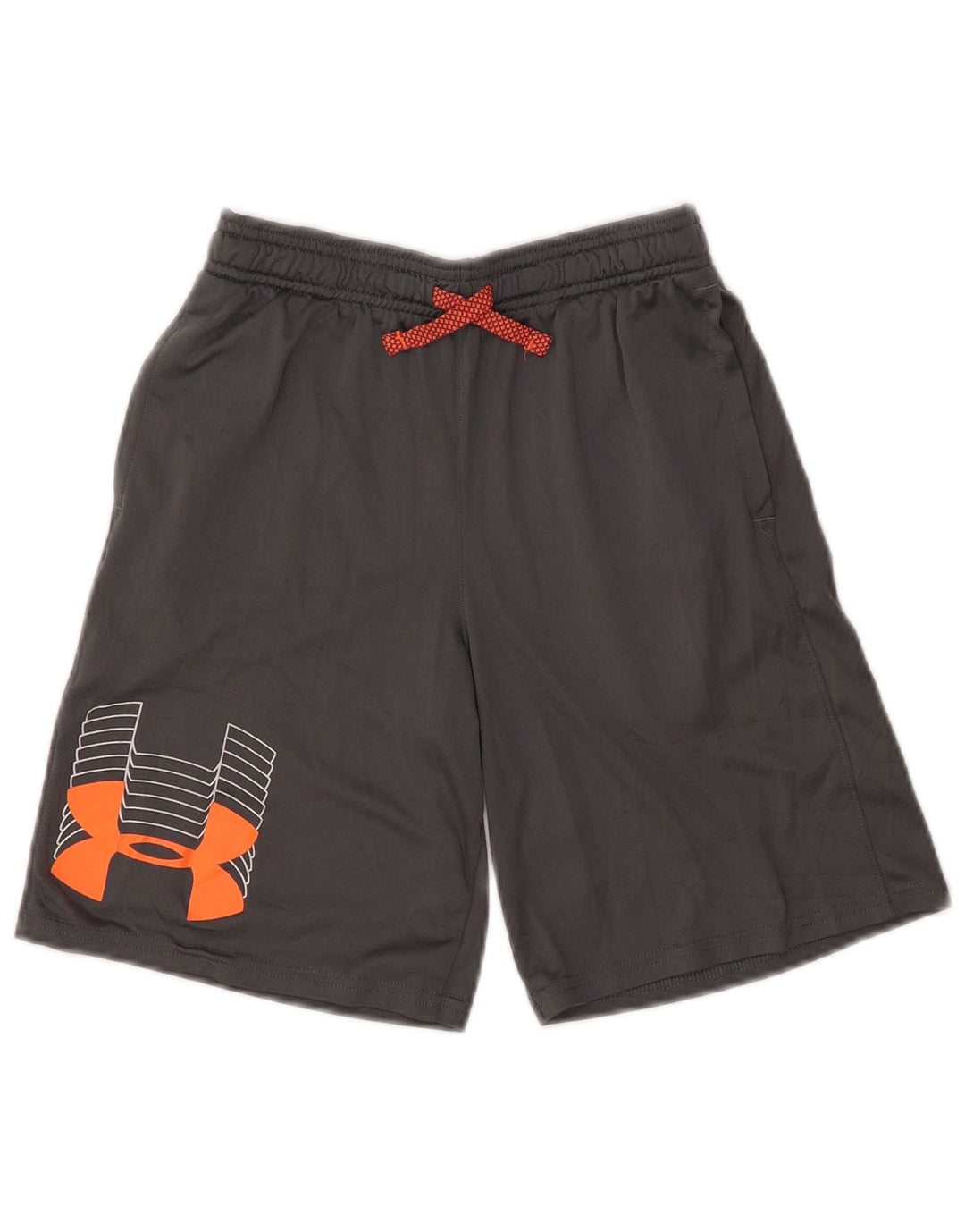 UNDER ARMOUR Boys Heat Gear Graphic sportske kratke hlače 9-10 godina srednje sive