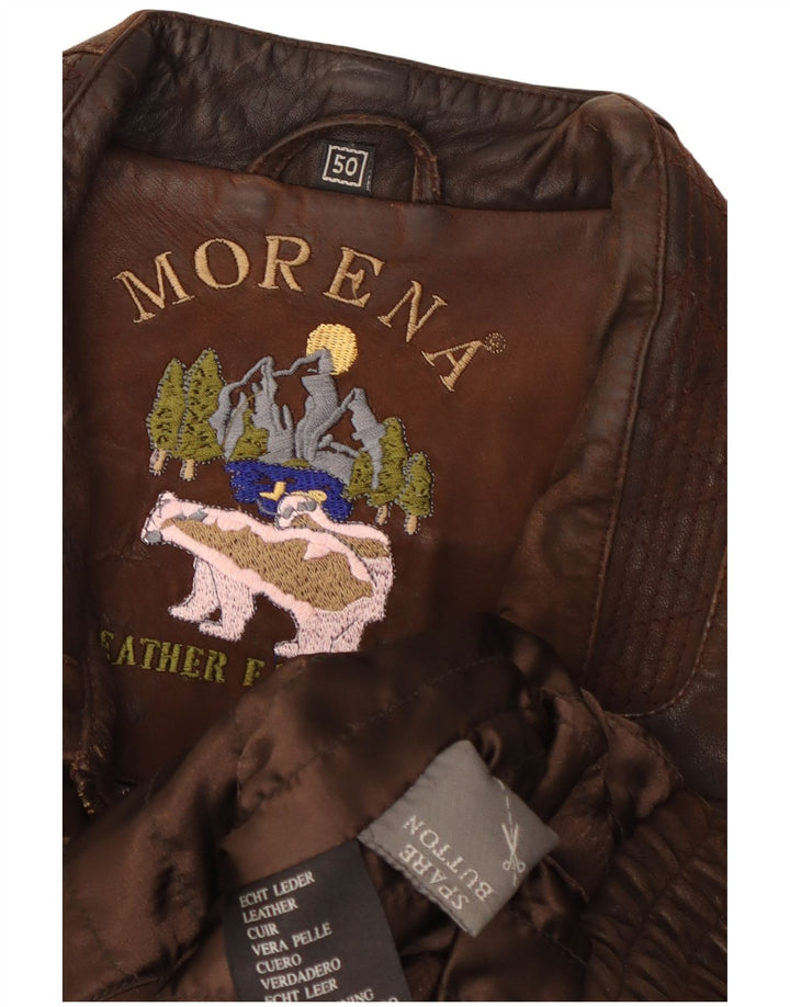 Morena muška kožna jakna IT 50 Large Brown Leather