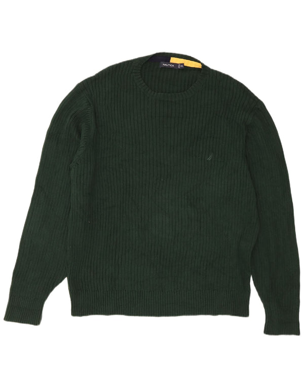 Nautica muški pulover s okruglim izrezom 2XL, zeleni pamuk
