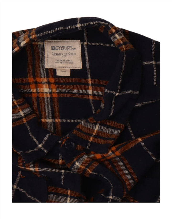 Mountain Warehouse muška flanelska košulja velikog tamnoplavog karira