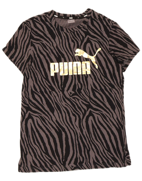 Puma ženska majica s grafičkim motivima UK 10 Mali crni životinjski print