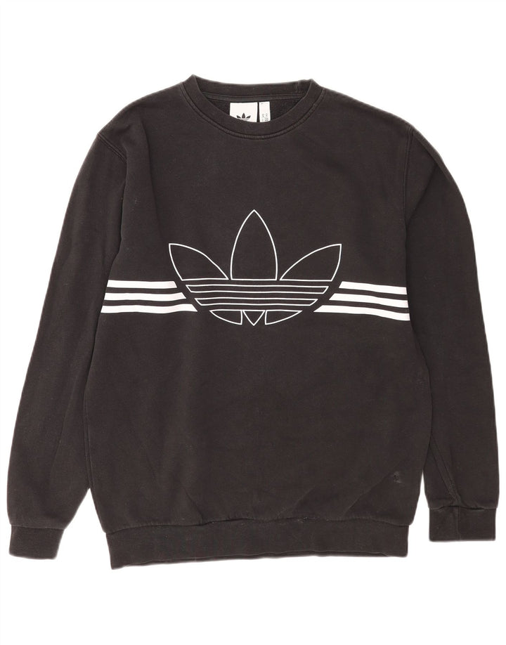 Adidas muška trenirka s grafičkim motivima Srednji crni pamuk