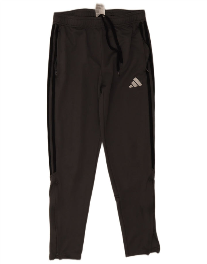 Adidas muške trenirke srednje sive poliesterske hlače