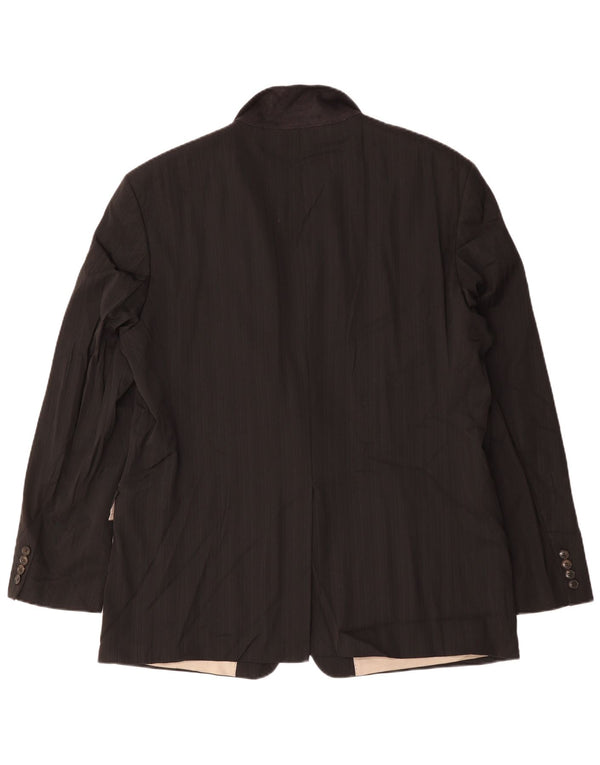 HUGO BOSS Muška jakna sa 2 gumba EU 60 5XL Crna djevičanska vuna