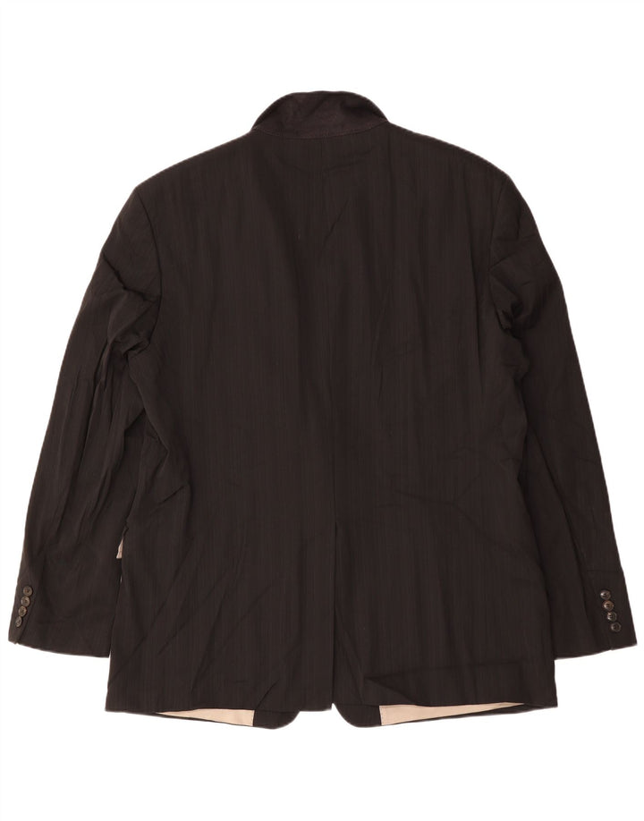 HUGO BOSS Muška jakna sa 2 gumba EU 60 5XL Crna djevičanska vuna