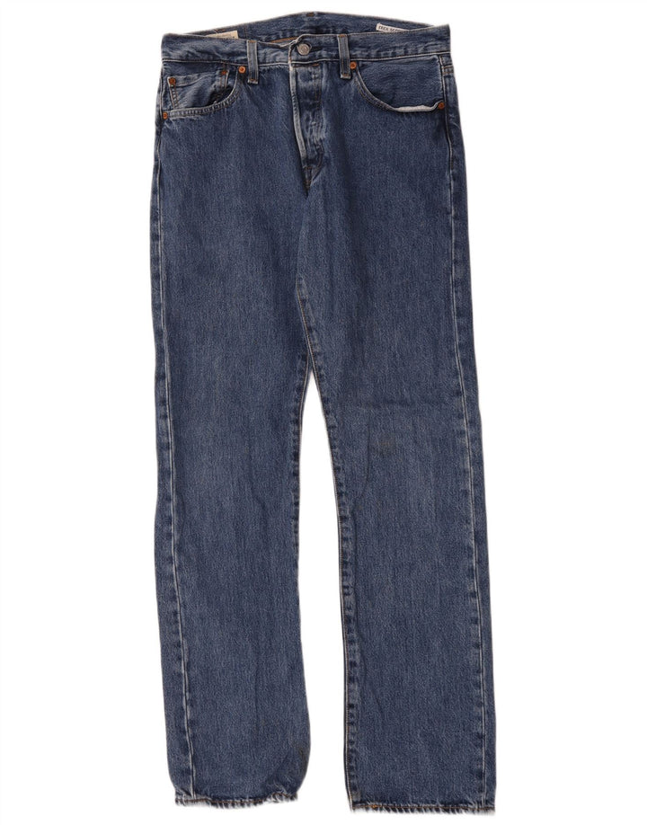 Levi's muške 501 ravne traperice W32 L34 plavi pamuk
