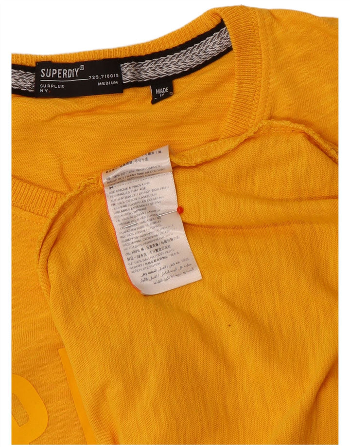 Superdry muška grafička majica kratkih rukava Srednje žuti flekasti pamuk