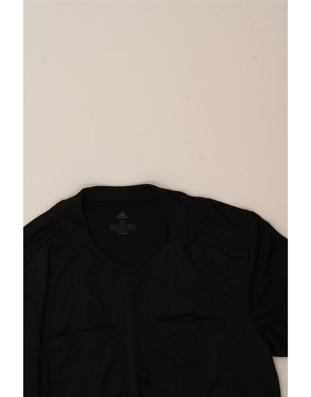 ADIDAS Mens Climalite Top Long Sleeve Medium Black Striped Polyester Vintage Adidas and Second-Hand Adidas from Messina Hembry 