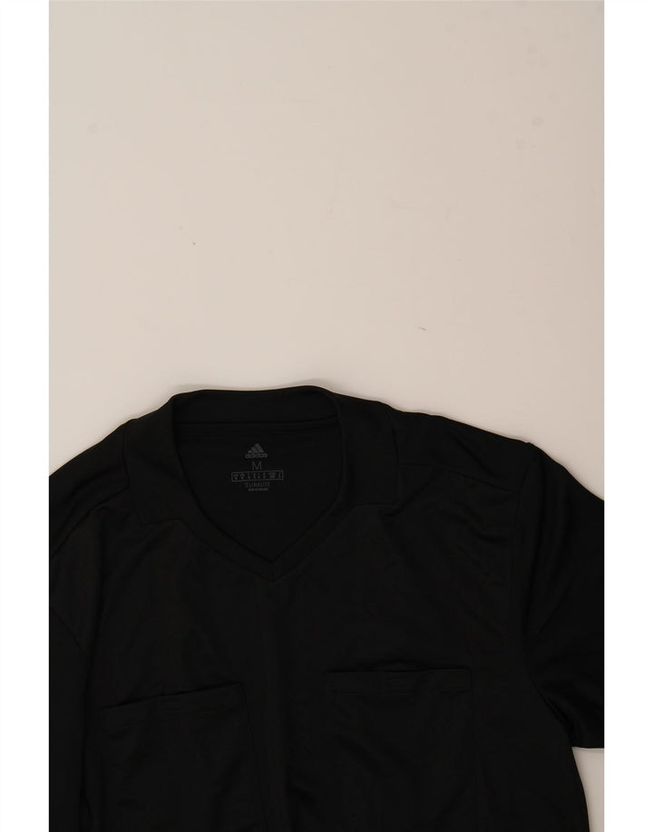 ADIDAS Mens Climalite Top Long Sleeve Medium Black Striped Polyester Vintage Adidas and Second-Hand Adidas from Messina Hembry 