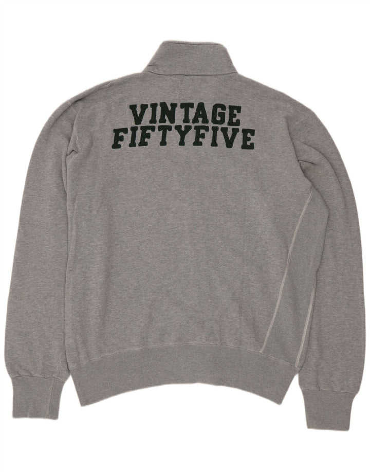 VINTAGE muška grafička trenirka, gornja jakna XL, sivi pamuk