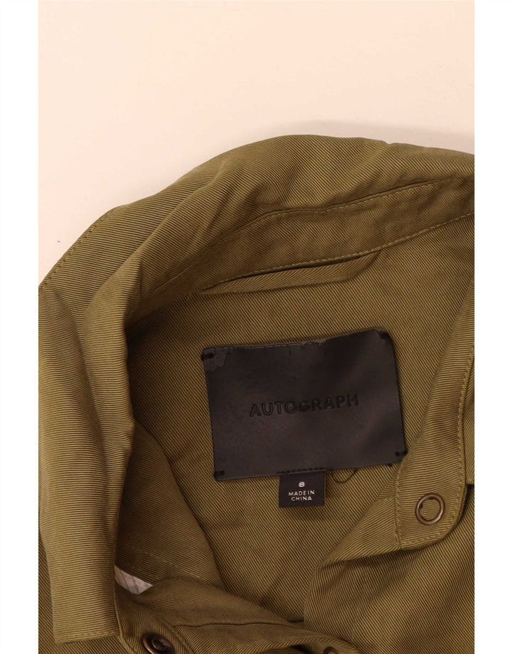 Marks & Spencer ženska majica s autogramom UK 8 Small kaki tencel