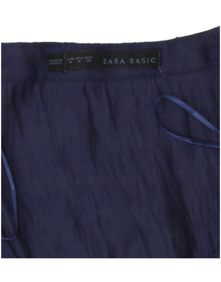 Top ženske bluze Zara UK 12 Srednje tamnoplava