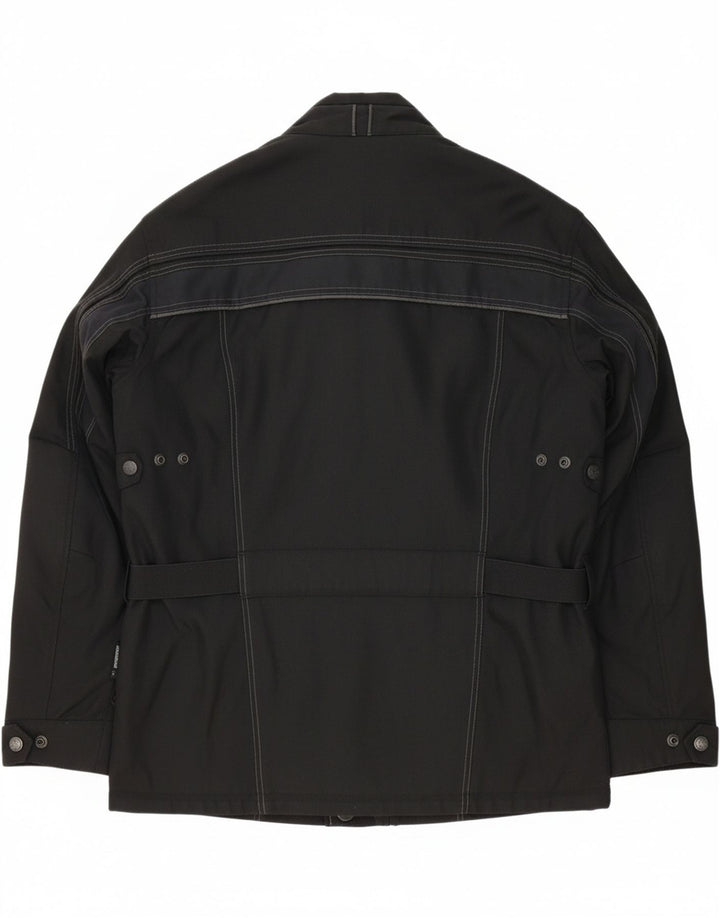 JOFAMA Mens Racer Jacket EU 52  Large Black Polyester