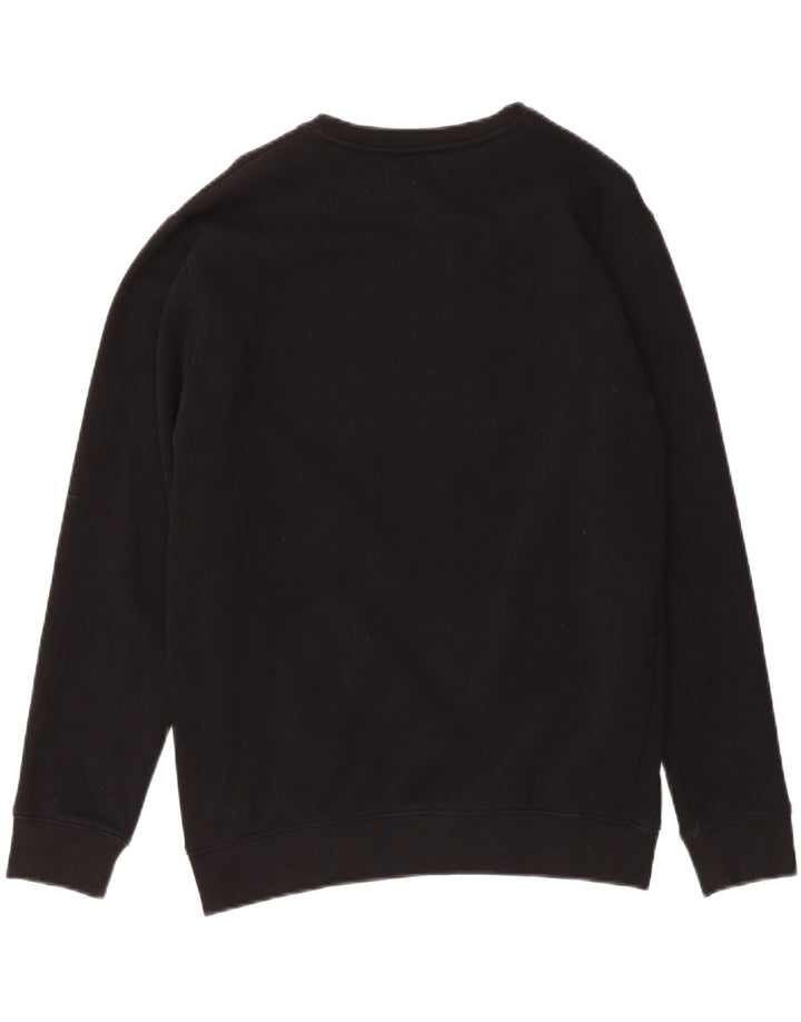 REPLAY Mens Graphic Sweatshirt Jumper Medium Black Vintage Replay and Second-Hand Replay from Messina Hembry 