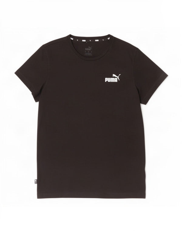 Puma ženska majica kratkih rukava UK 12 srednje crni pamuk