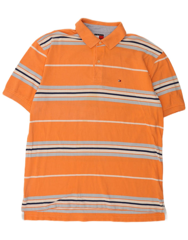Tommy Hilfiger muška polo majica XL, pamuk na narančaste pruge