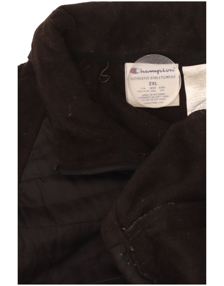 Champion muška jakna od flisa UK 44 2XL crni poliester