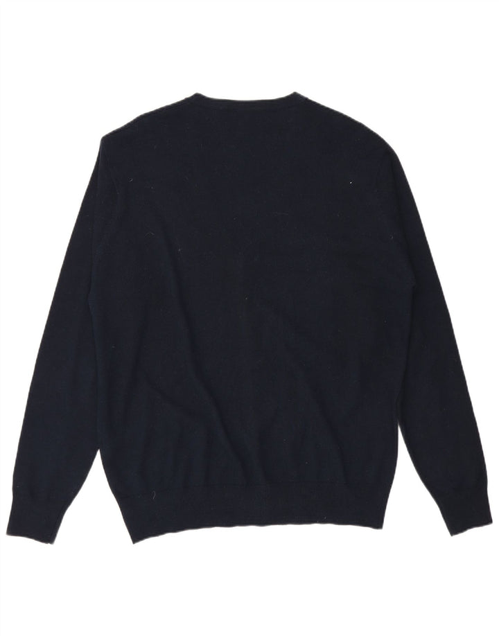 Trussardi muški kardigan pulover IT 54 XL tamnoplava vuna