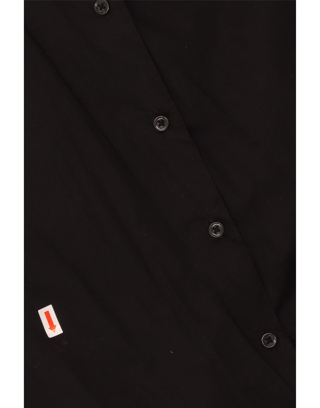 BENETTON Womens Shirt UK 14 Medium Black Cotton