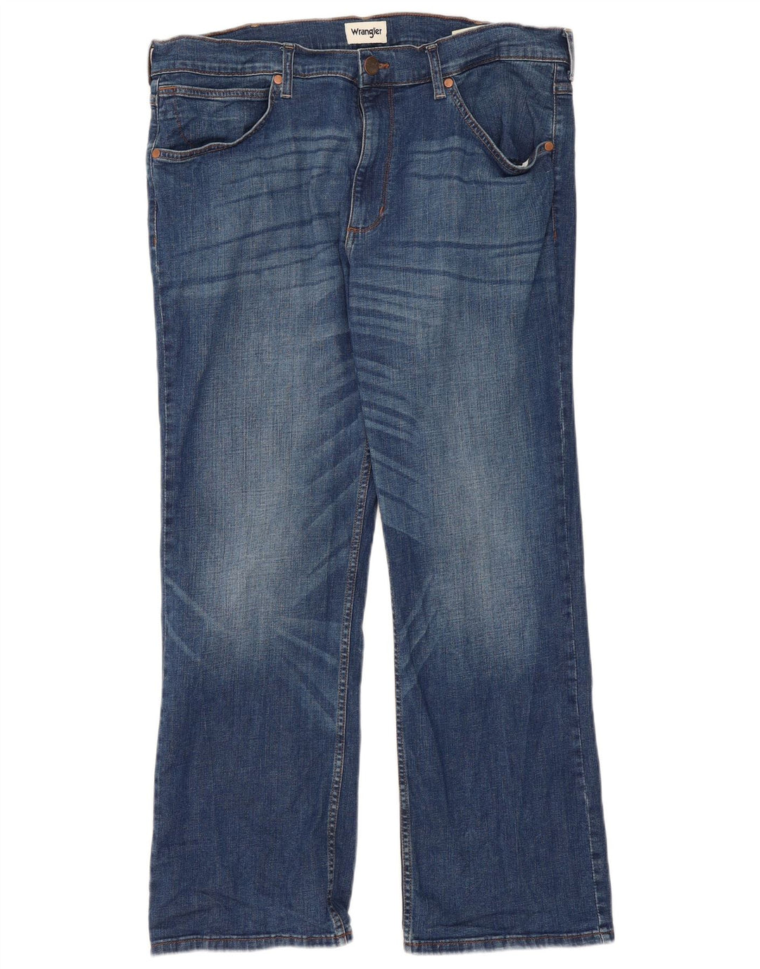 WRANGLER Muške traperice Bootcut W38 L30 Plavi pamuk