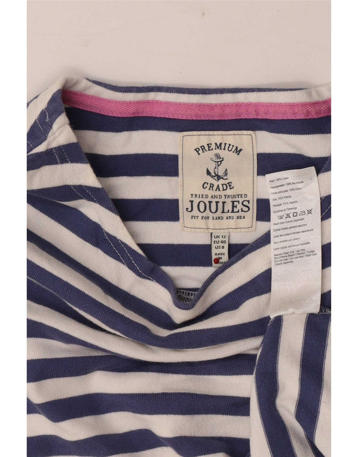 Joules Ženska obična majica s 3/4 rukavima UK 12, pamuk srednje plavih pruga